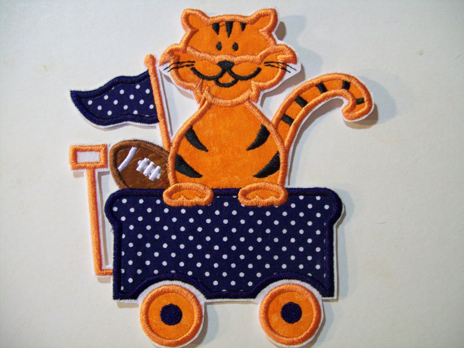 Iron On Applique - Tiger Wagon