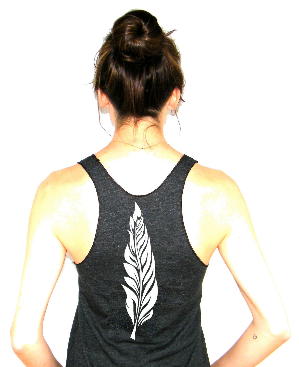 Feather - American Apparel Racerback Tank Top - XS, Small, Medium, Large