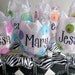 Bridesmaid Wine Glasses Personalized Set/6 Dotty Design