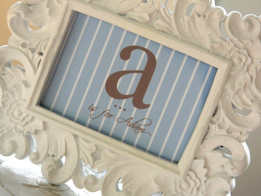 Printable Sign - CHILD'S FIRST INITIAL (Great for Baby Showers)