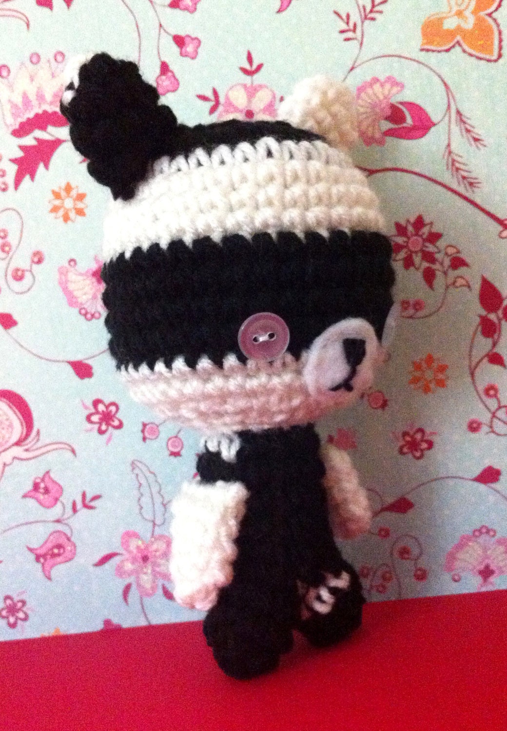 Black/White Teddy  - Amigurumi
