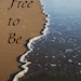 Printable Beach sea shore wave print 8x10 photographic wall art  - free to be 8x10, 10x10, 16x20, 11x14, 20x30