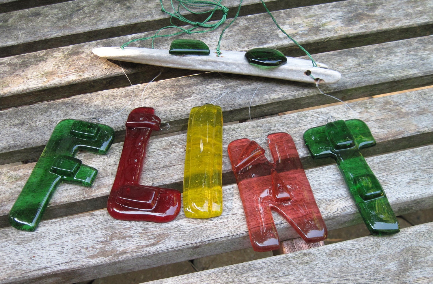 Five Letter Custom Name or Word  in Glass