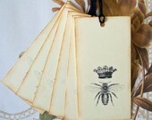 Tags Queen Bee Vintage Style Crown Gift Tags Party Favors Wedding Wish Tree T061