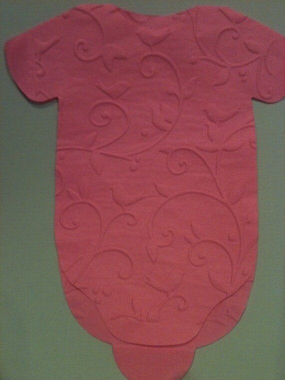 Pack of 30 any color baby shower onesie napkins with beautiful embossed birds Il_570xn