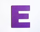 Decorative Wood Letter E - Sign Personalized Lavender Monogram Home Decor Initial