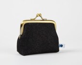 Deep mum - My deep blue jean - metal frame purse