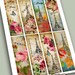 PARIS BOOKMARKS - Digital Collage Sheet Printable Download Ephemera Vintage Paper Craft Images
