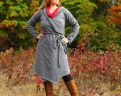 Everyday Organic Fleece Wrap Coat - Made to Order - Several Colors to Choose From