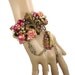 Fleur-De-Lis Cuff Bracelet  - Vintage Assemblage Collage - French Inspired -  InVintageHeaven
