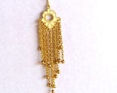 gold daisy necklace - flower child