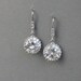 Wedding crystal  earrings, rhinestones earrings,dangle bridal earrings ,wedding jewelry, pearl jewelry, bridal party, bridesmaids earrings
