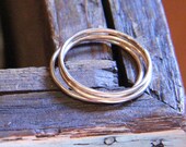 Three Shiny Gold Filled Stacking Rings- Free Shipping