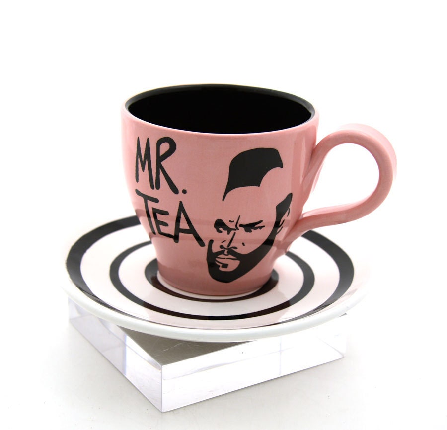 Mr. T Tea Pink Teacup and Saucer