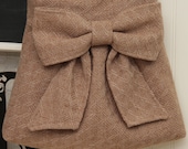Tan/Camel Bow Bag / Purse w/  Double handles