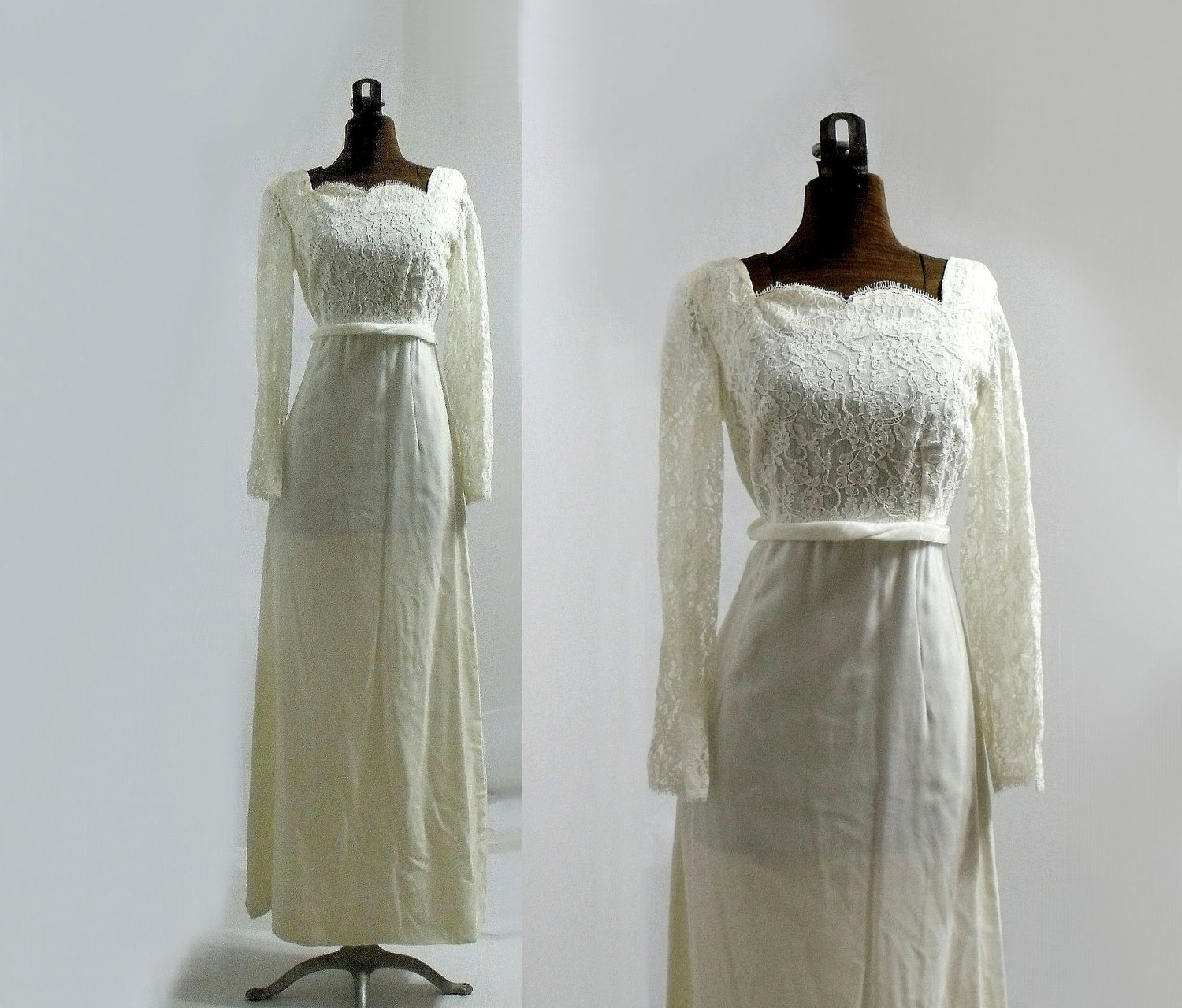 velvet vintage wedding dresses