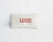 Love in Red Wedding Favor Lavender Sachet Creamy White Organic Aromatherapy Bridal Party Gift