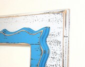picture frame Whimsical 11x14, 12x12 or 10x10 Shabby "Memory Keeper" picture frame (You choose the base and trim colors)
