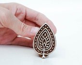 Wood Stamp Leaf 120