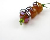 Handmade glass bead set / Asymmetrical wraps