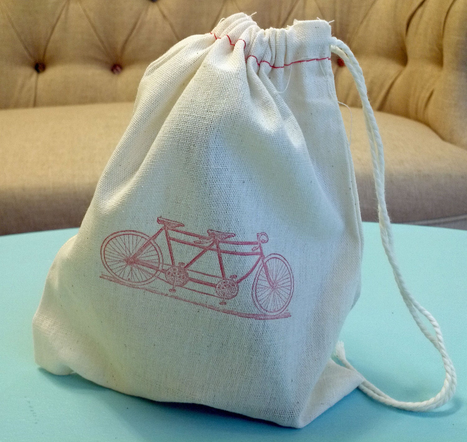 Fabric Tandem Bike Sack