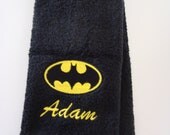 Embroidered Personalized DC comics Batman Dark Knight golf bowling workout towel