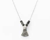 Ancient Axe Necklace - White Bronze