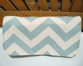 Coupon Organizer /Budget Organizer Holder  / Attaches To You Shopping Cart - Blue Natural Chevron