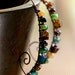 Tropical Mix Picasso Beads Stacked on Hammered Copper Wires