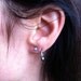 Rough Diamonds in 18k Yellow Gold Earrings
