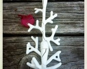 Art, 3D, Hook, Crackle White Iron Coral