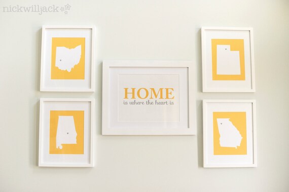 Printable State Art Prints Il_570xn