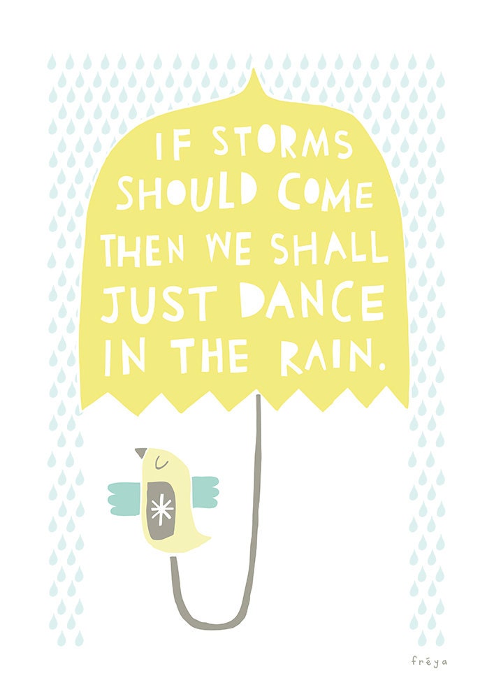 We Shall Dance In The Rain - Fine Art Print (Large)
