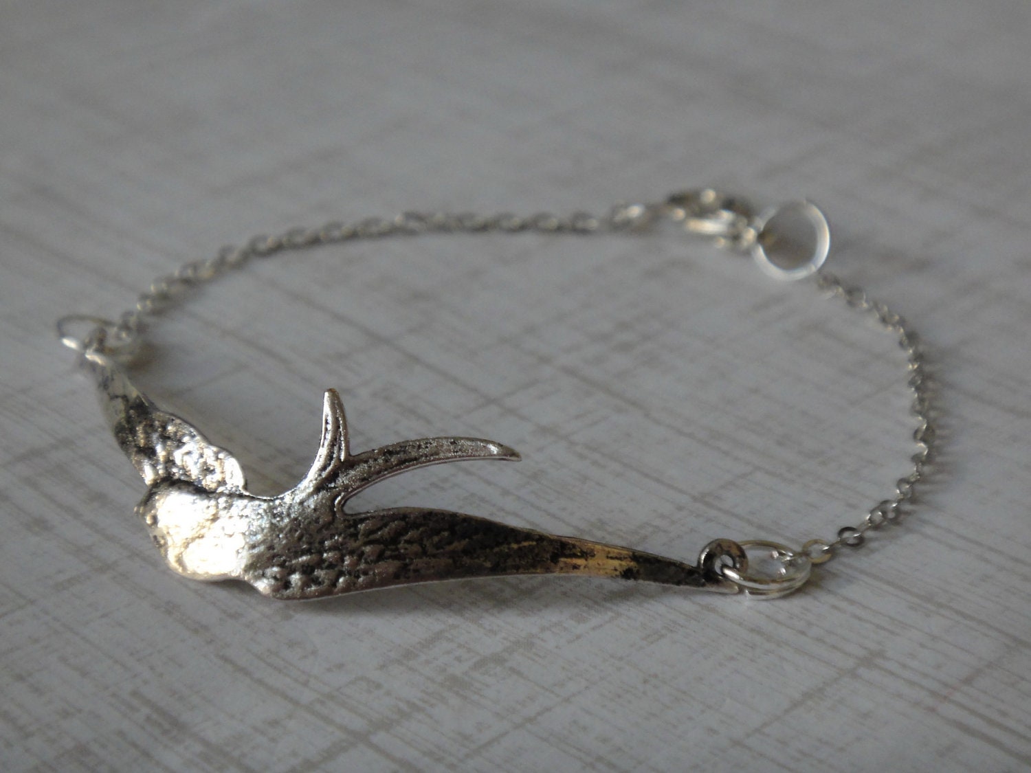 Antique Silver Sparrow Bracelet