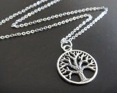 Antique Silver Tree of Life Necklace