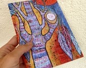 Blue Whimsical Tree Card - 5  x 7