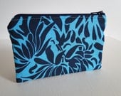 Free shipping - Small Zipper Pouch - Amy Butler - Daisy Chain