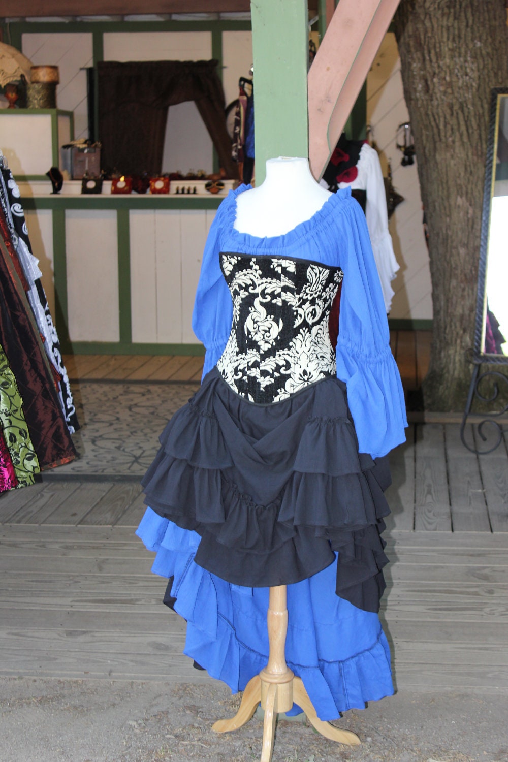 Royal Blue Blouse
