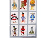 Custom Baby Duvet/Quilt -  Animals of the World in Fancy Dress