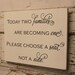 Choose a Seat not a Side - custom wedding sign - photo prop CARVED lettering