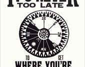 Get Where You're Going Letterpress & Linocut Print Poster