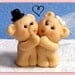 Miniature Teddy Bear Holding Personalized Heart (not shown)