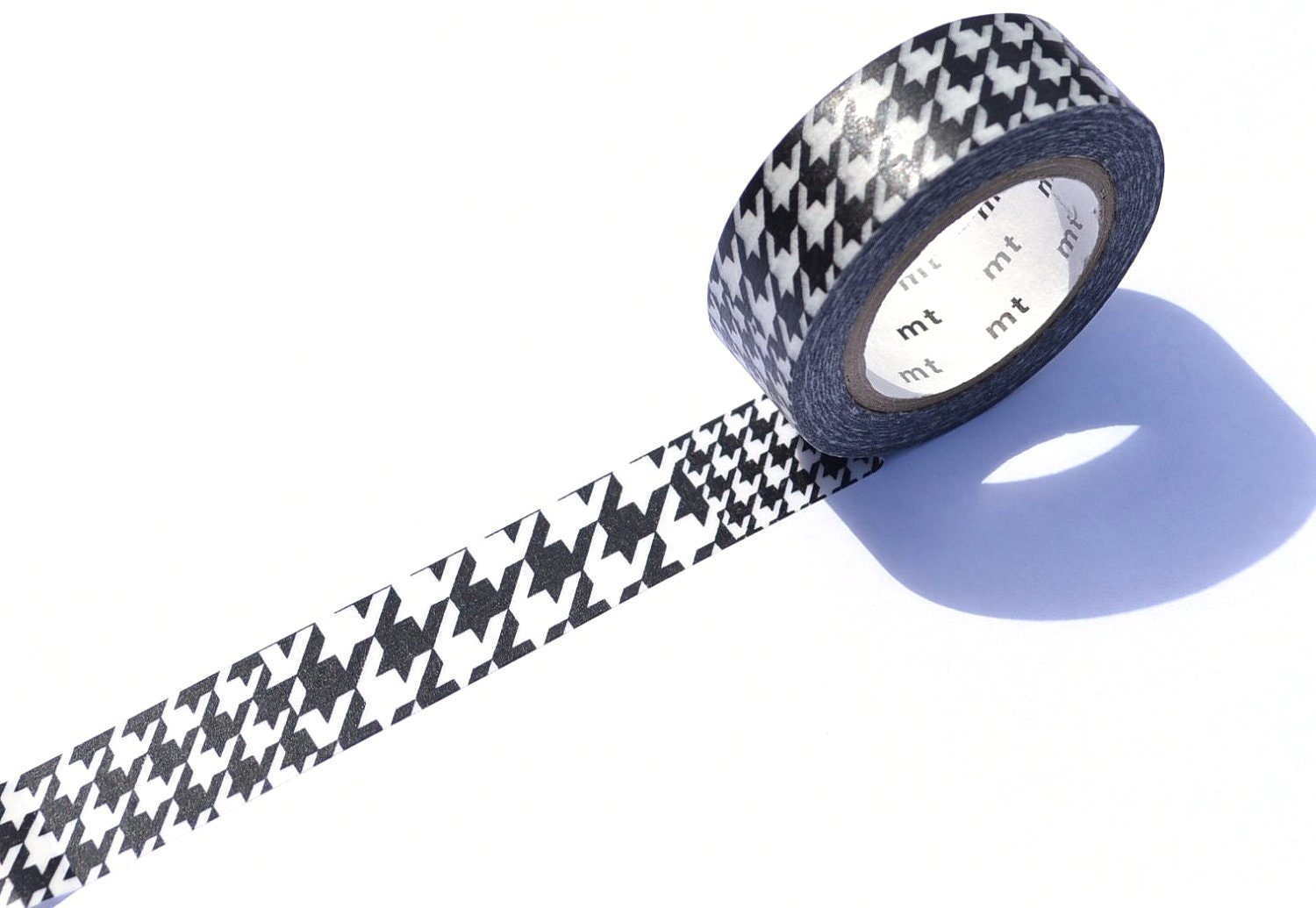 MT Washi Masking Tape -  Check Chidori Black