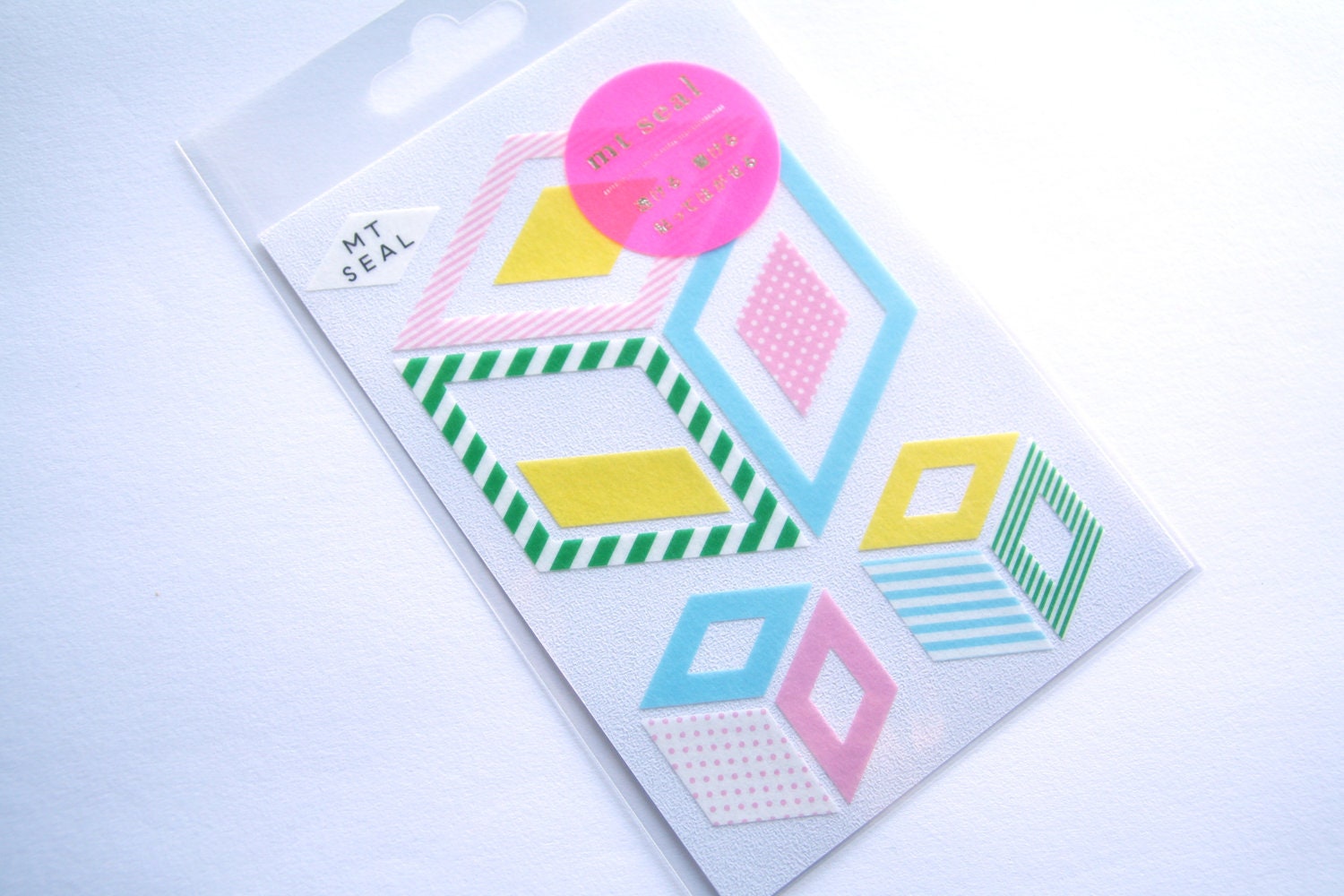 SALE MT Washi Masking Tape Seals Stickers - Random Cube Geometric