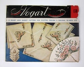 Vogart Transfer Pattern 50s / Uncut Basket Pattern for Large Square or Oblong Cloth and Napkin or Scarf