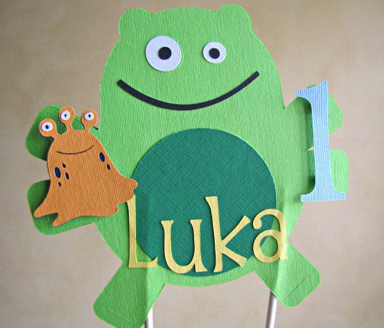 Little Monster Party - Smash Cake Topper