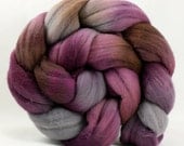 Winterberry, Australian Merino, hand painted spinning fiber, 4oz (3)