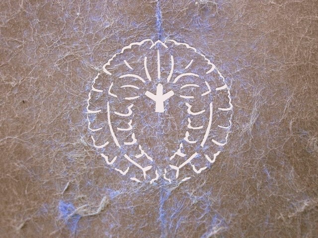 Japanese Stencil Family Crest Vintage D118