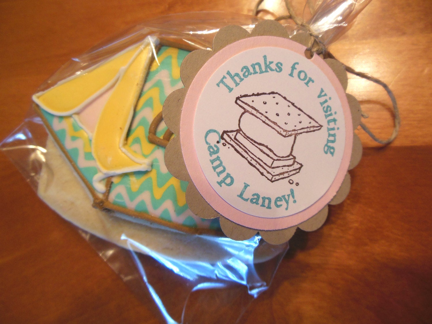 Camping Favor Tags, Glamping Favor Tags, Camping Birthday Labels, Glamping Birthday Labels - Set of 10