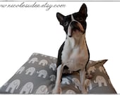 CUSTOM  L 36X37 Designer Pet Bed Cover Made in the Fabrics of Your Choice. Available in 5 different sizes